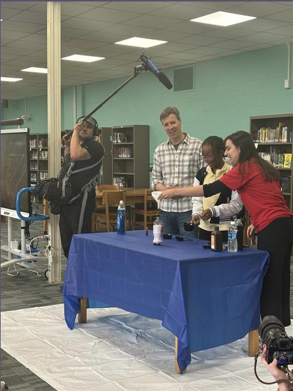 Jeff Kinney in Palmer Park Library